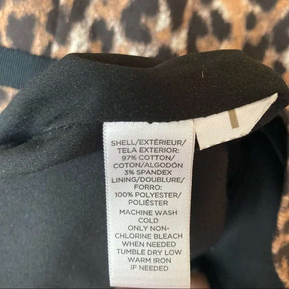 Loft Women’s sleeveless sheath style animal print dress - Sz 10P - Picture 9 of 15